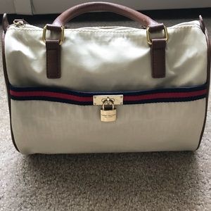 Tommy Hilfiger cream satchel